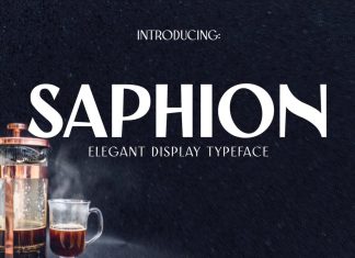 Saphion Sans Serif Font