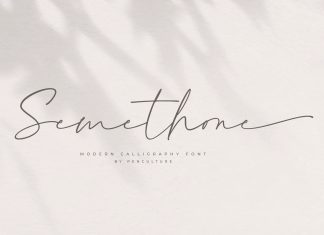 Semethone Handwritten Font