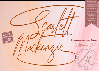Scarlett Mackenzie Handwritten Font
