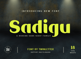 Sadigu Sans Serif Font