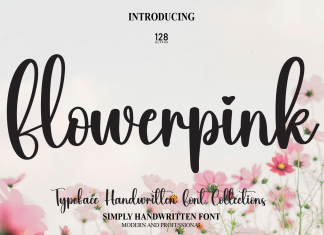 Flowerpink Script Font