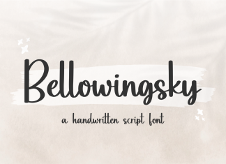 Bellowingsky Script Font