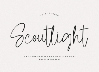 Scoutlight Handwritten Font