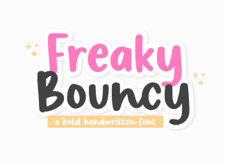Freaky Bouncy Handwritten Font