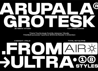 Arupala® Grotesk Sans Serif Font