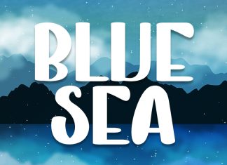 BLUE SEA Display Font
