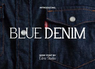 Blue Denim Display Font