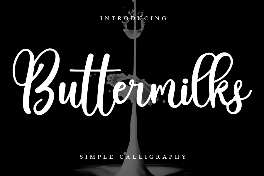 Buttermilks Script Font