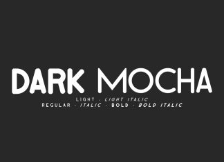 Dark Mocha Display Font