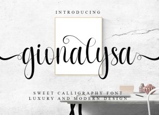 Gionalysa Calligraphy Font