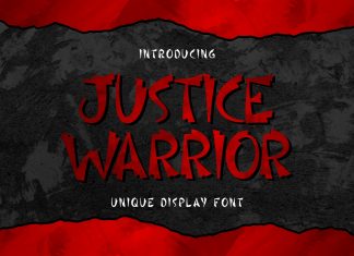 Justice Warrior Display Font