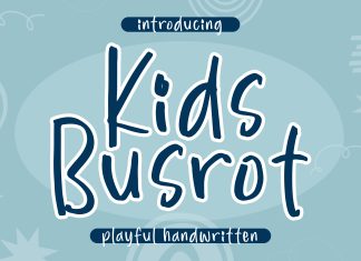 Kids Busrot Handwritten Font