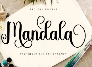 Mandala Calligraphy Typeface
