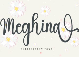 Meghina Script Font