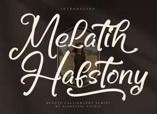 Melatih Hafstony Script Font
