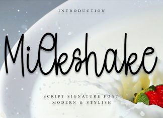 Milkshake Handwritten Font