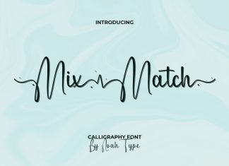 Mix Match Script Font