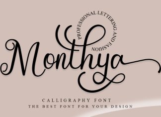 Monthya Calligraphy Font