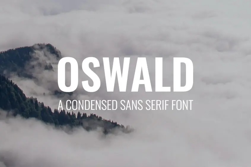 Oswald Sans Serif Font