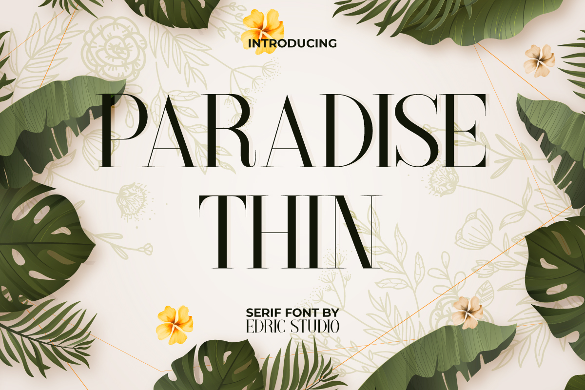 Paradise Thin Serif Font