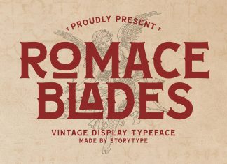 ROMACE BLADES Display Font