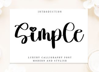 Simple Script Typeface