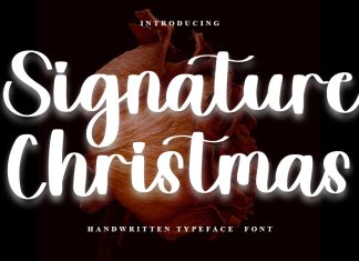 Signature Christmas Script Font