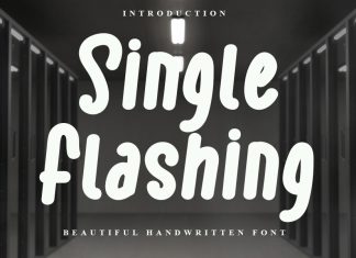 Single Flashing Display Font