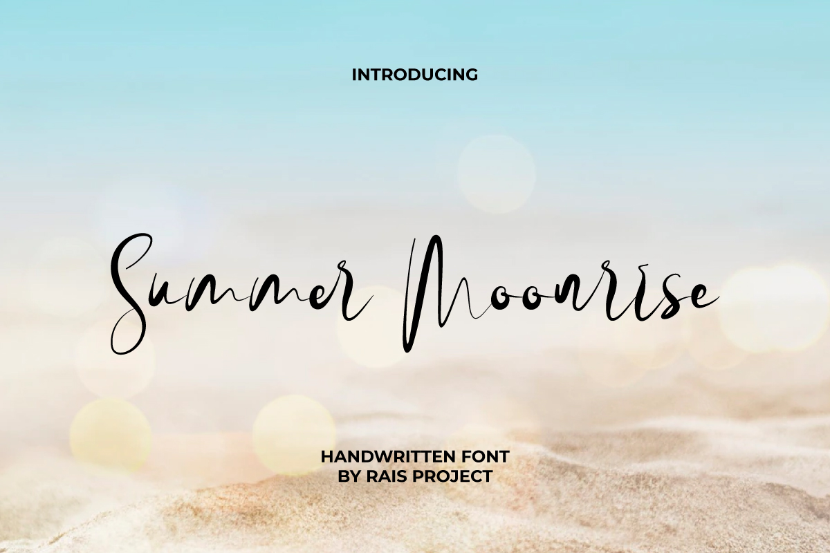Summer Moonrise Script Font
