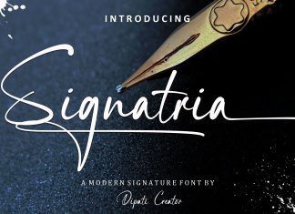 Signatria Handwritten Font