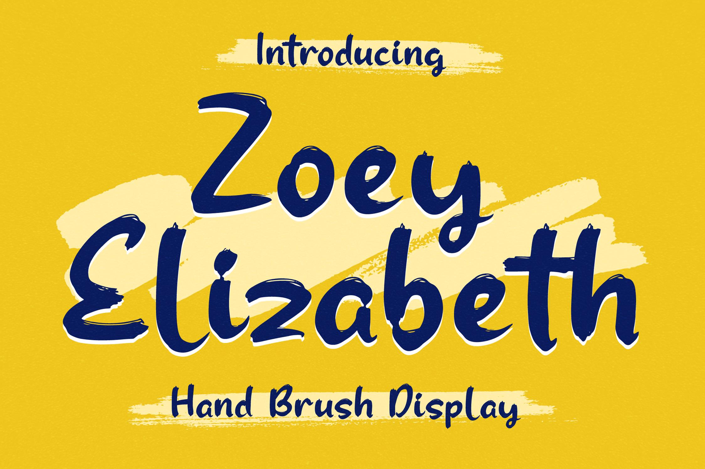 Zoey Elizabeth Display Font