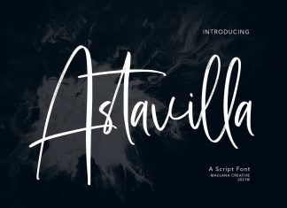 Astavilla Script Font
