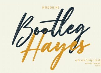 Bootleg Hayes Brush Font