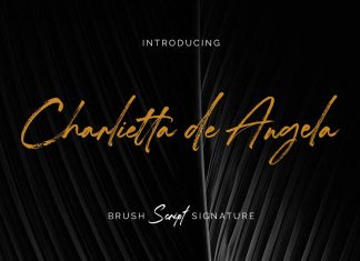 Charlietta De Angela Brush Font