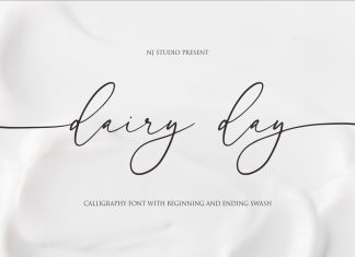 Dairy Day Script Font
