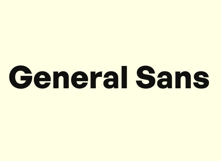 general sans font download