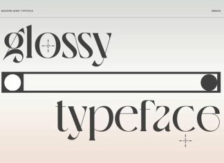 Glossy Serif Font