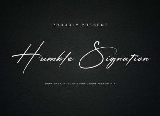 Humble Signation Font