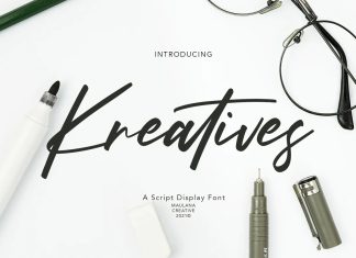 Kreatives Handwritten Font
