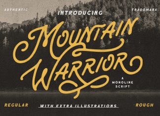 Mountain Warrior Script Font