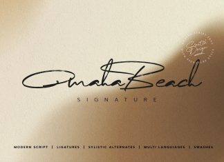 Omaha Beach Handwritten Font