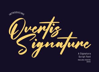 Overtis Signature Font