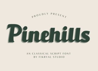 Pinehills Script Font