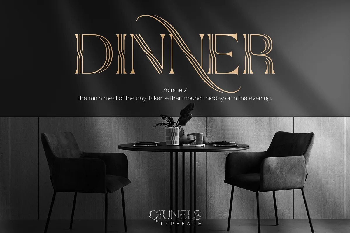 Qiunels Font preview image 3