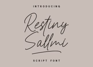 Restiny Sallmi Handwritten Font