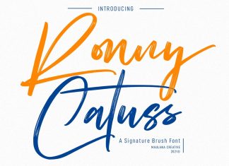 Ronny Catuss Brush Font
