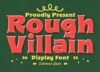 Rough Villain Display Font