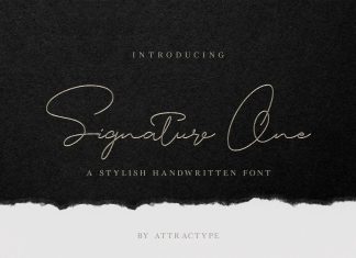 Signature One Font