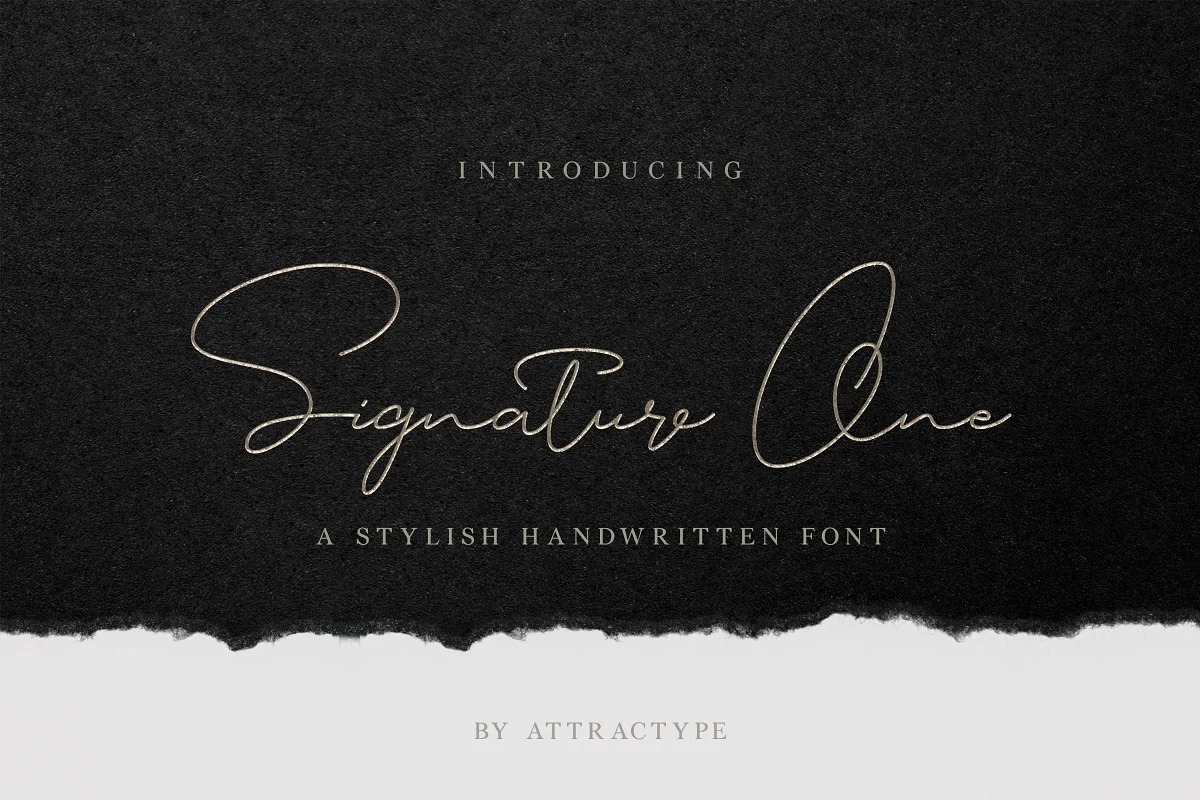 Signature One Font - Download Free Font