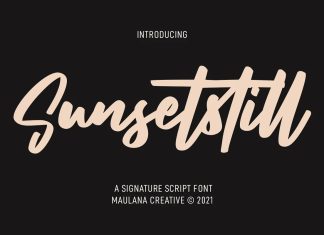 Sunsetstill Script Font